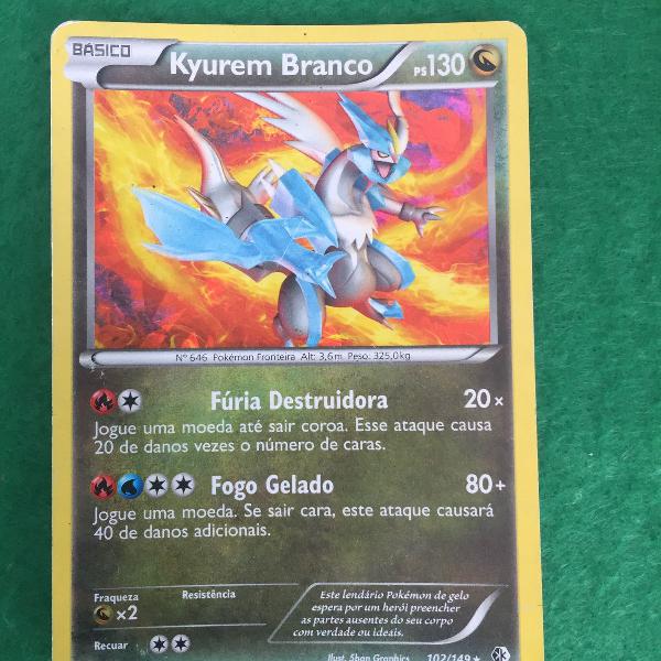 carta pokémon kyurem branco