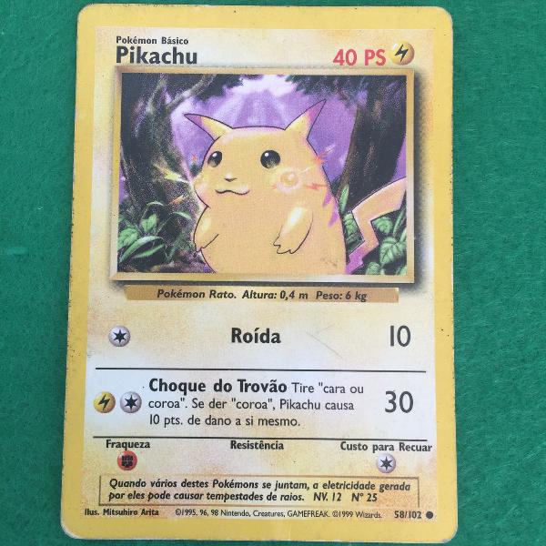 carta pokémon pikachu - mitsuhiro arita