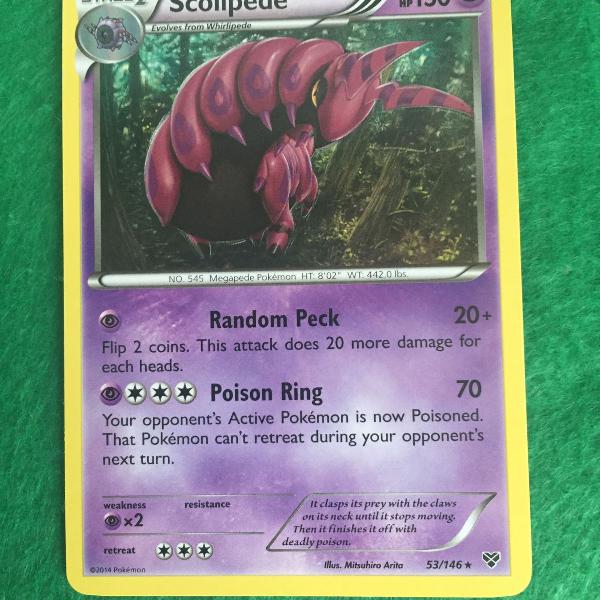 carta pokémon scolipede