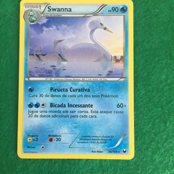 carta pokémon swanna