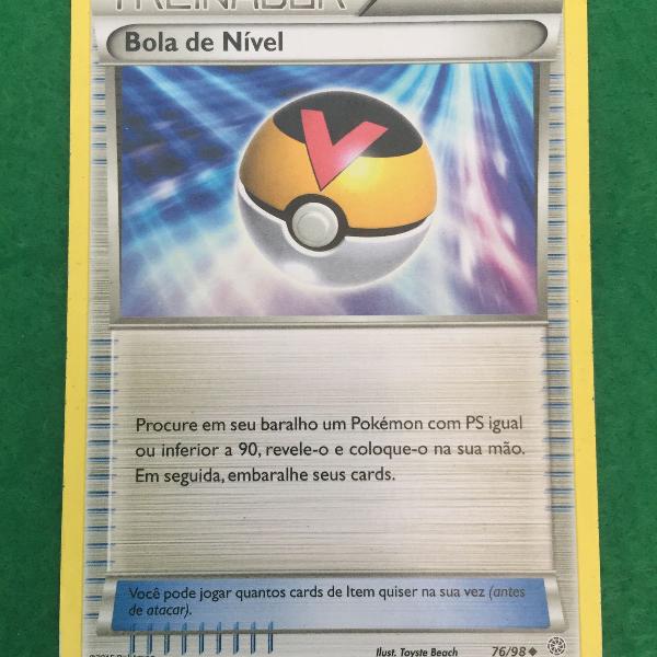 carta pokémon treinador bola de nível