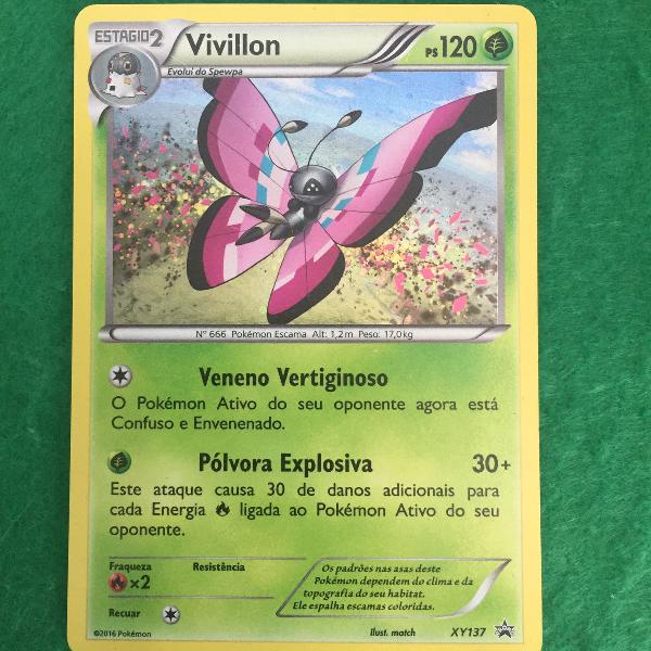 carta pokémon vivillion - match