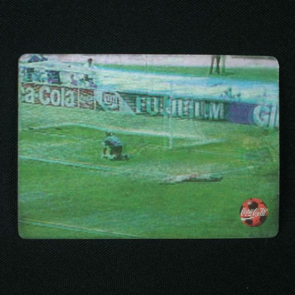 holograma do gol do bebeto - futcard coca-cola - 1994