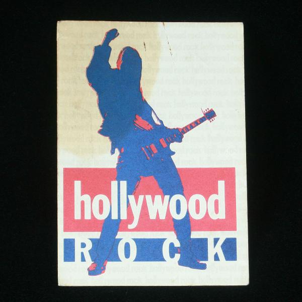 ingresso para o festival hollywood rock - 1996