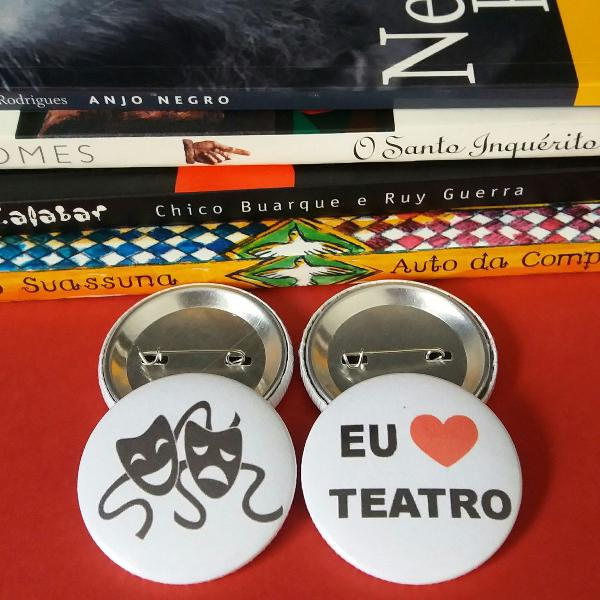 kit (2) bottons: teatro