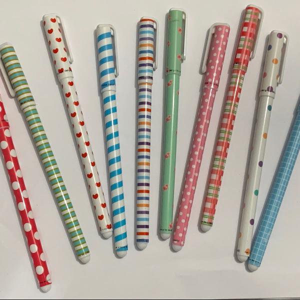 kit de canetas coloridas ponta fina