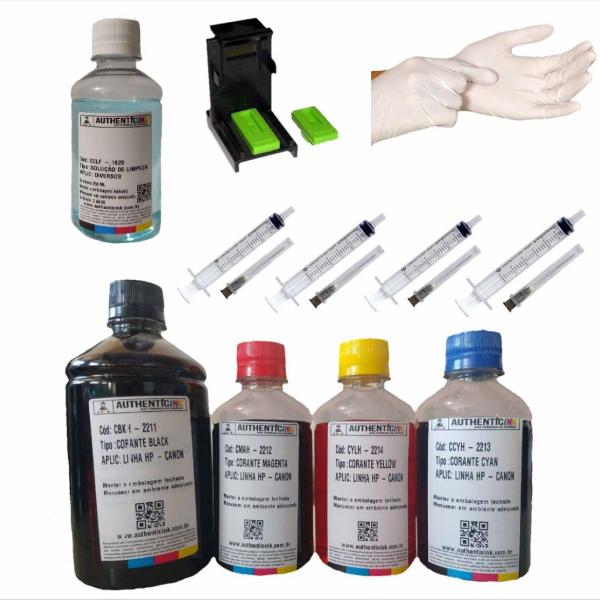 kit recarga 550ml cartucho canon mg3510, mg3610 mx371,mx471