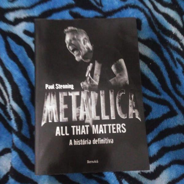 livro metallica, all that matters (a história definitiva)