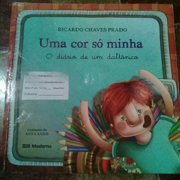 livro paradidático Uma cor só minha