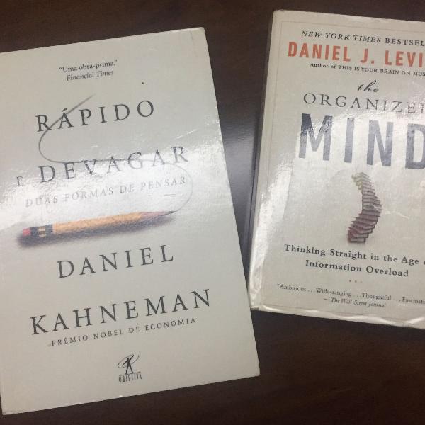 livros neurociência- the organized mind e rápido e devagar