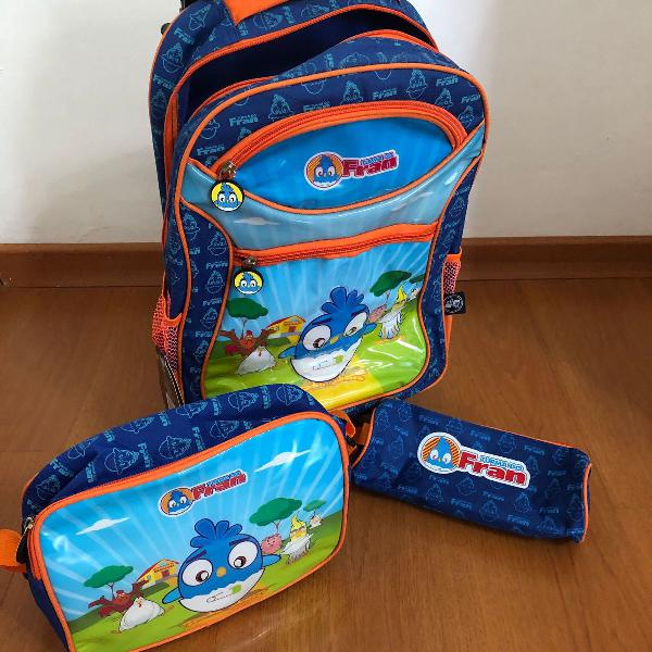 mochila infantil com carrinho