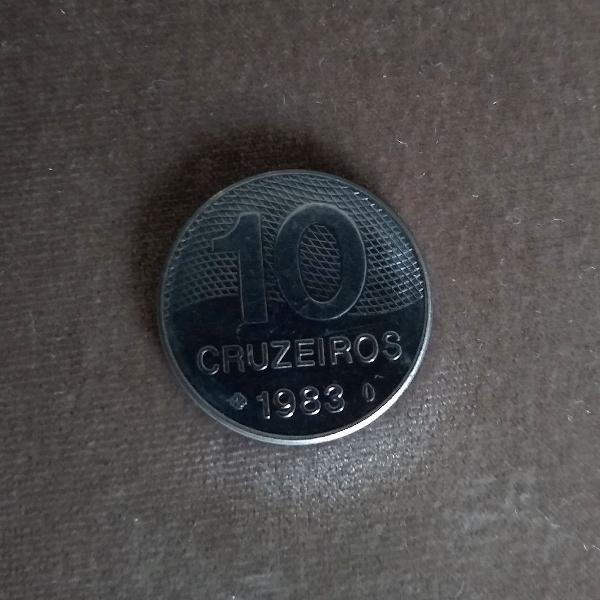 moeda de 10 cruzeiros 1983