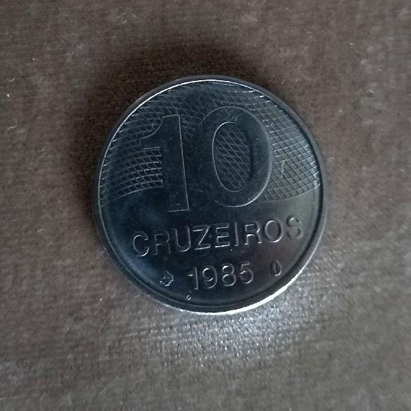 moeda de 10 cruzeiros 1985