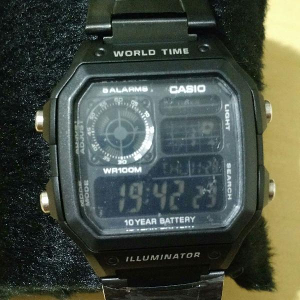 relogio casio digital Word time