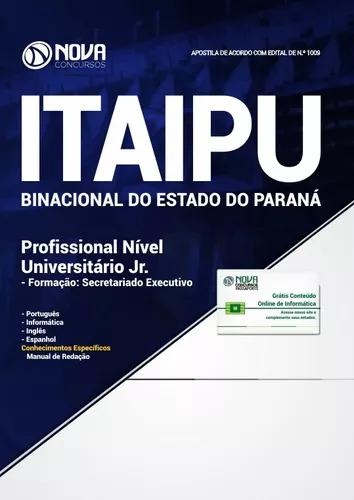 Apostila Itaipu Pr 2018 Profissional Nível Universitário