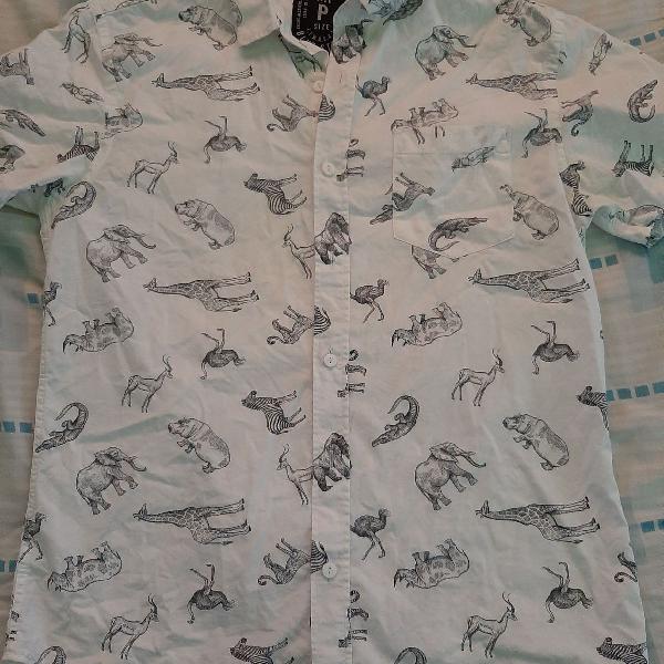 Camisa estampa animais safari Blue Steel, renner