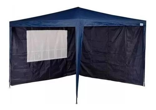 Conjunto De 2 Parede Oxford Gazebo 3 X 3 Metros Azul - Mor