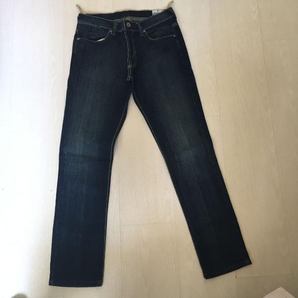Jeans Triton Escuro Slim Fit c/ Elastano