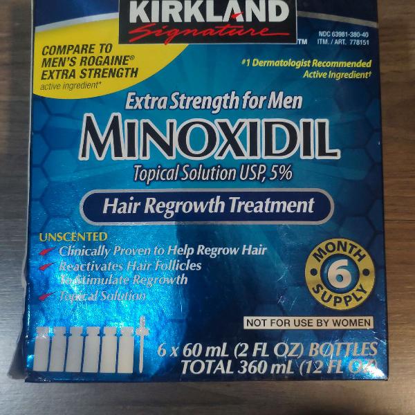 Minoxidil Kirkland Caixa Lacrada Cabelo Barba