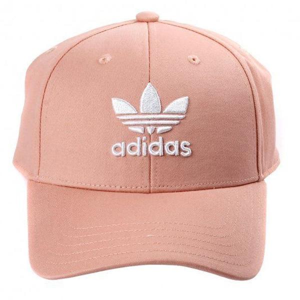 boné aba curva adidas trefoil dad hat rosa original
