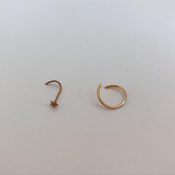 kit piercing dourado