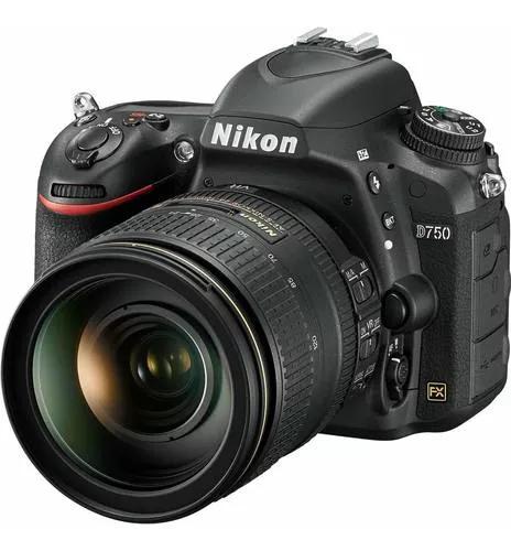 Camera Digital Slr Nikon D750 De 24,3 Mp Com Afs 24-120 Mm 4
