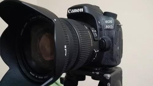 Canon 80d Com Lente Sigma 17-50 2.8