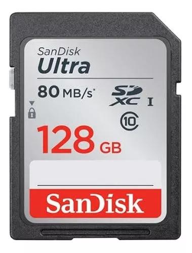 Cartao Sandisk Sdxc Ultra 80mb/s Classe 10 128gb Sd Original