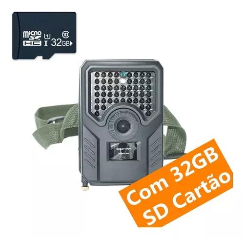 Câmera De Trilha 120º Fov Com 32gb Sd Cartão Brinde