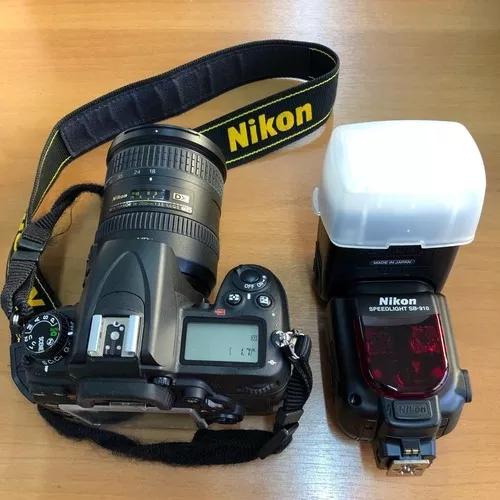 Câmera Nikon D7000 Com Lente 18-200mm Flash 2 Baterias