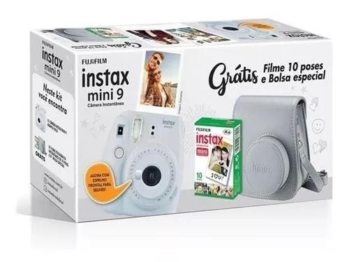 Kit Com Câmera Instax Mini9 Instantânea Fuji + Filme E