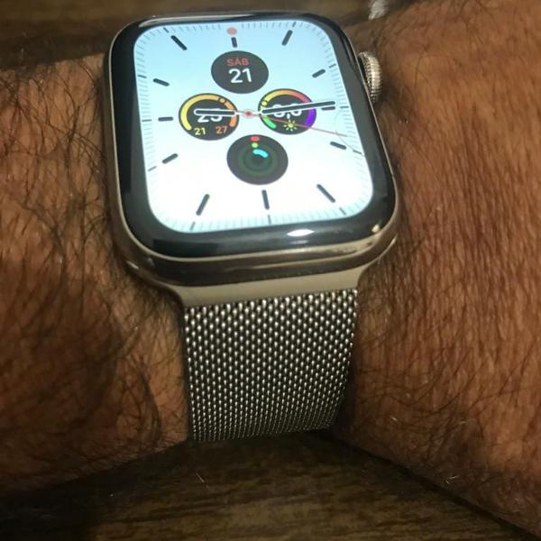 apple watch 4 40mm stainless steel / aço inox celular