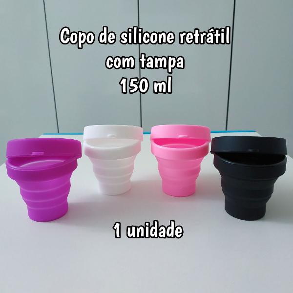 1 Copo de silicone branco