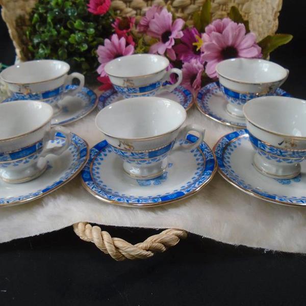 6 xicaras para café, porcelana schmidt