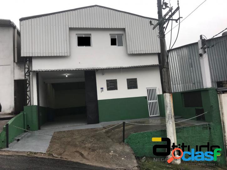 Galpão Industrial com 307,50 m² para Locação - Jandira