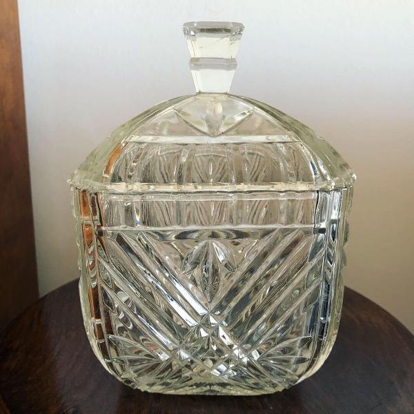 antiga bomboniere cristal francês
