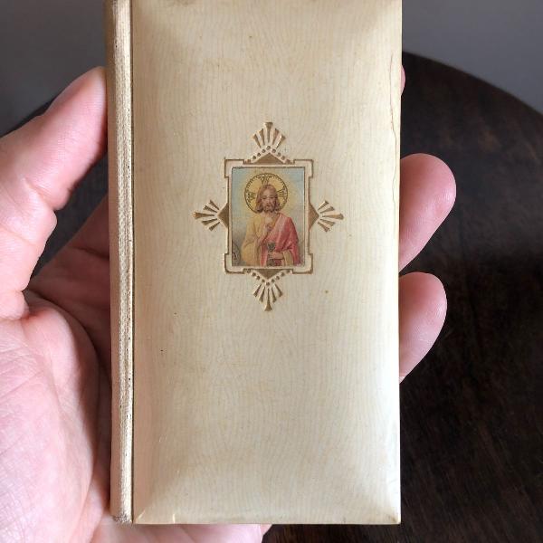 antigo raro livro de reza missal de 1930