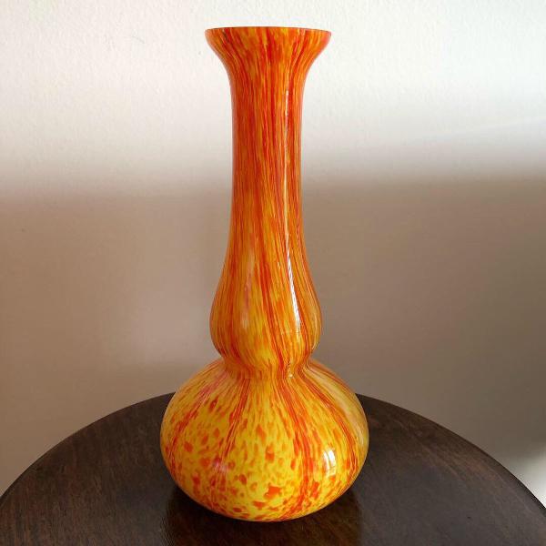 antigo vaso art deco patê de verre francês