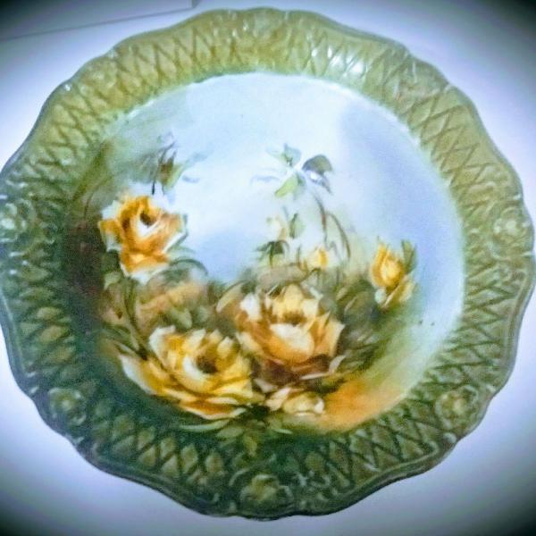 centro de mesa da tchecoslováquia porcelana amos 80