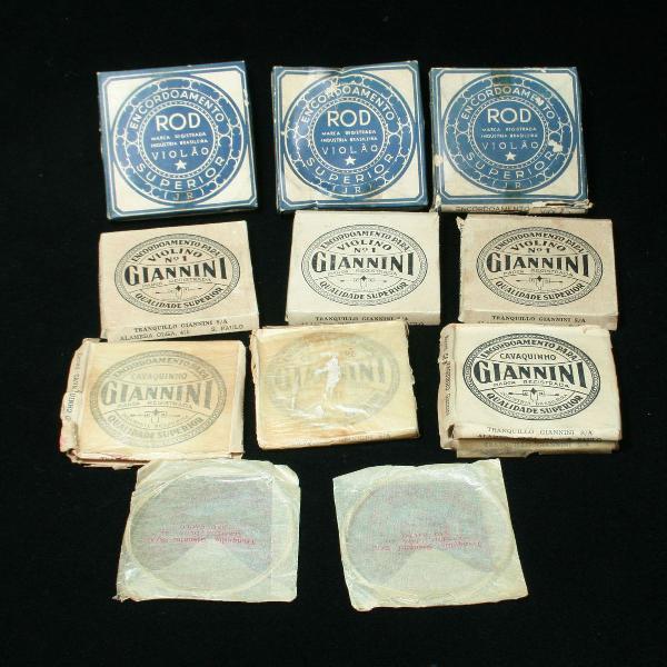 coleção com 11 envelopes com cordas antigas -