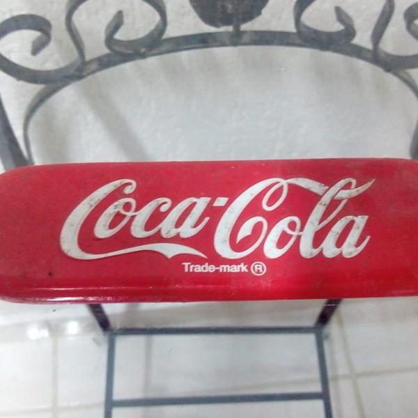 estojo escolar de lata antigo marca coca cola