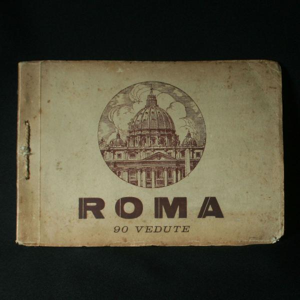 lbum artístico com 90 imagens impressas de roma - anos 40