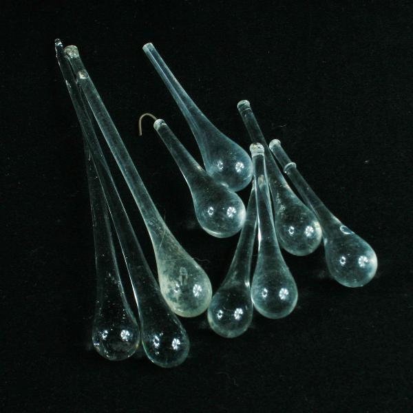 lote com 9 pingentes em cristal para lustres