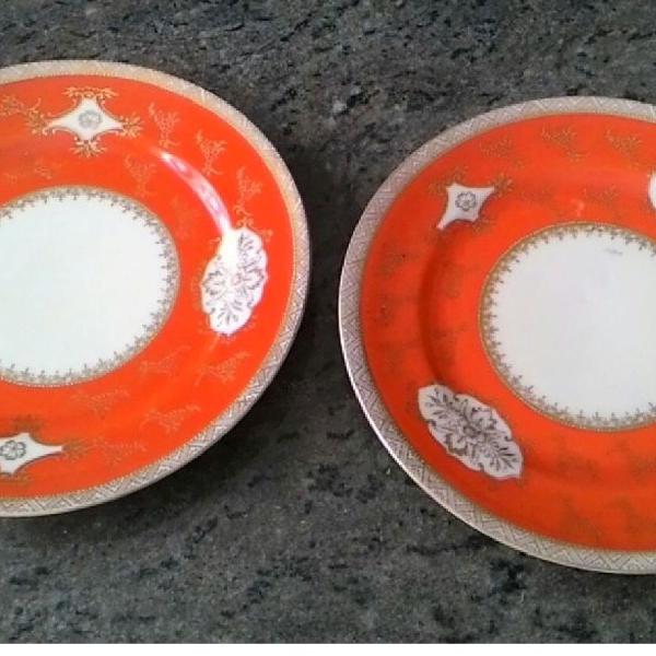lote pratos porcelana antigos coleção