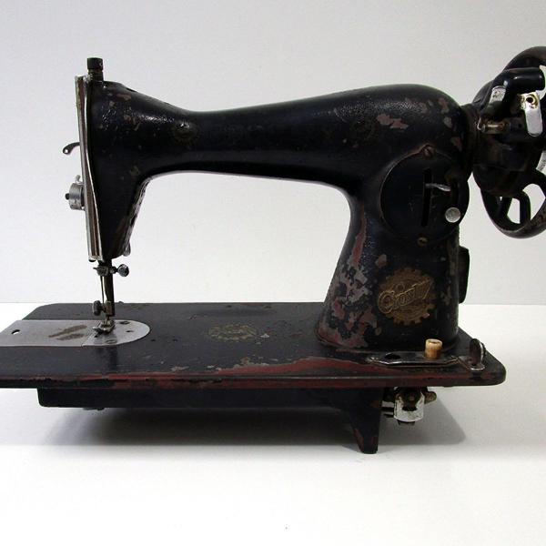 máquina de costura crosley antiga colecionismo funcionando