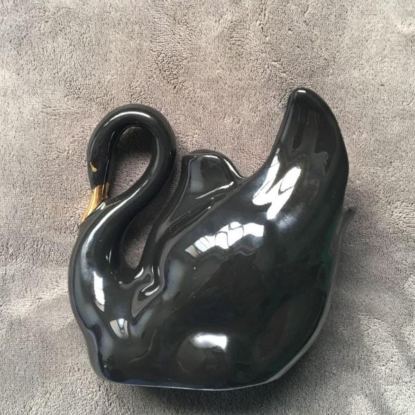 vaso cisne negro Art Deco