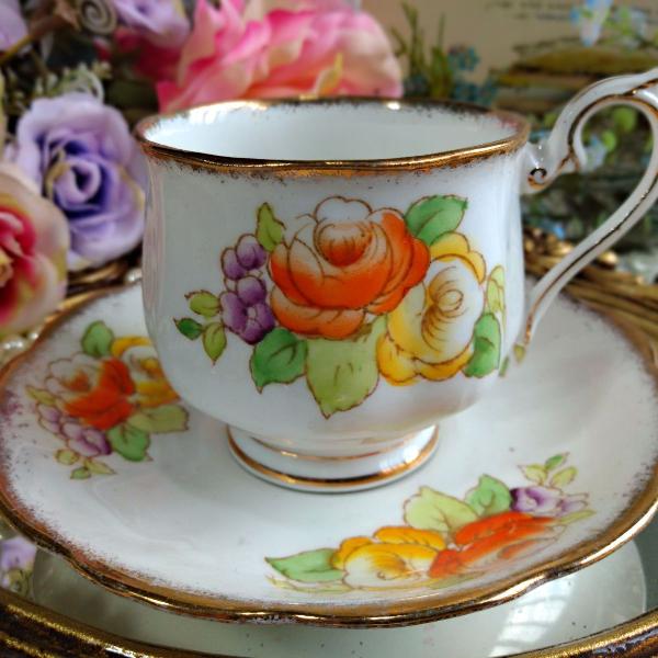 xicara para chá, porcelana inglesa, royal albert,