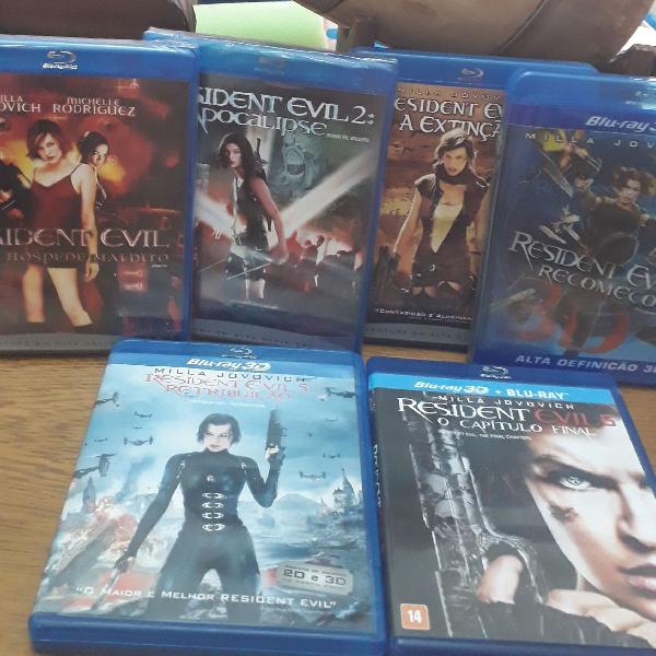 COLEÇÃO RESIDENT EVIL 06 FILMES ORIGINAIS