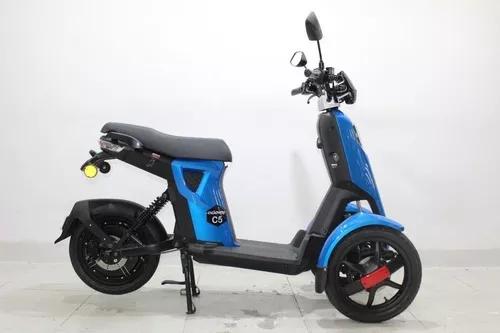 Moto Elétrica Scooter Cicloway C5 Doohan Azul 2019