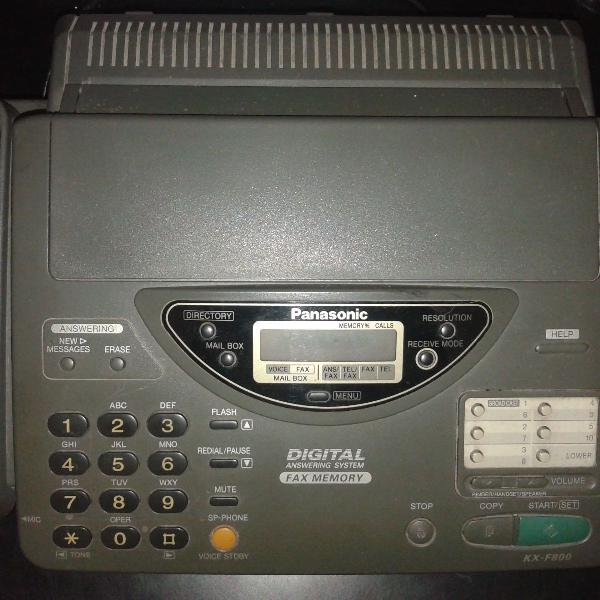 aparelho de telefone / fax panasonic call 1-800 help fax